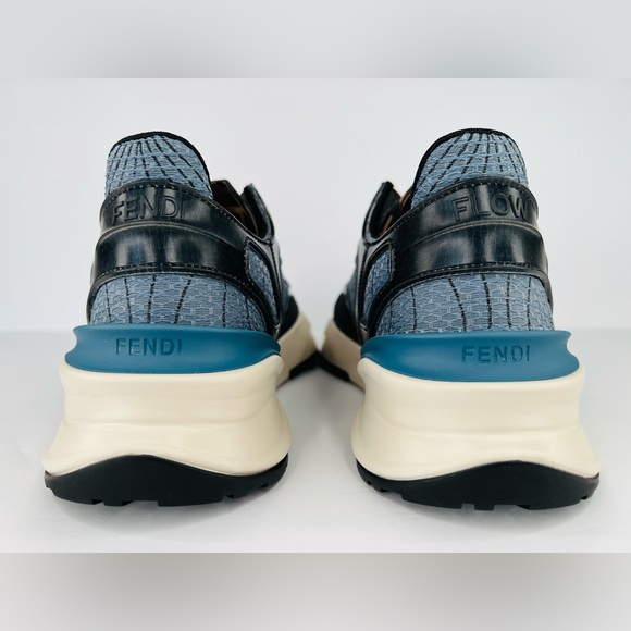 FENDI Flow FF Nylon Transparent Mix Media Logo Sneakers UK 9 - US 10 - EU 43 - Picture 4 of 12